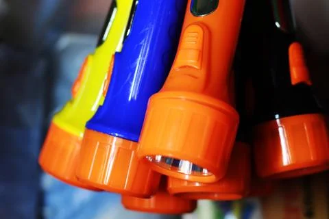 Colorful torch light Stock Photos