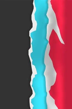 Colorful torn paper background texture concept Stock-Illustration
