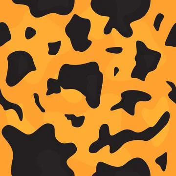 Colorful tortoiseshell seamless pattern design. Black orange texture Stock Illustration