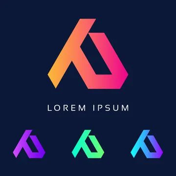 Colorful TP letter Triangle Shape Logo. Unique and Modern PT TP Icon Stock Illustration