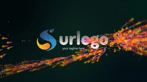 Colorful Trails Logo HD Stock After Effects