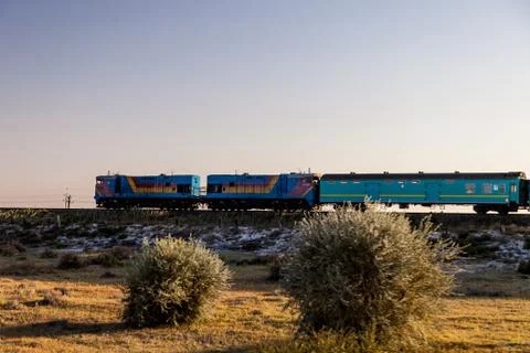 Colorful train rides Fotos de archivo
