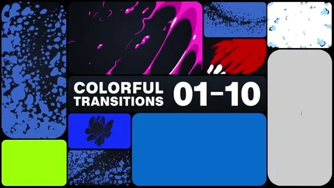 Colorful Transitions for After Effects Stock After Effects