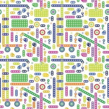 Colorful transport pattern Stock Illustration