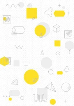 Colorful trend geometric pattern Stock Illustration