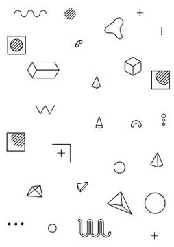 Colorful trend geometric pattern Stock Illustration