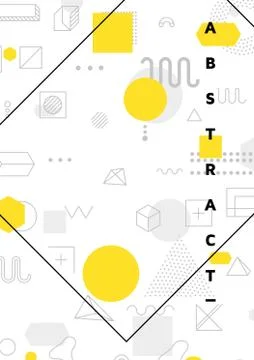 Colorful trend geometric pattern Stock Illustration
