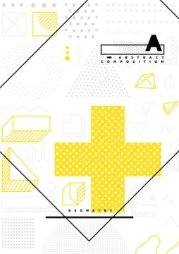 Colorful trend geometric pattern Stock Illustration