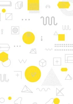 Colorful trend geometric pattern Stock Illustration