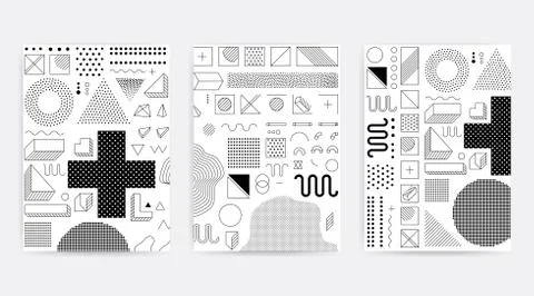 Colorful trend geometric pattern イラスト素材