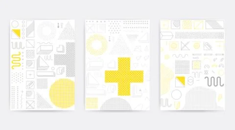 Colorful trend geometric pattern 库存插图