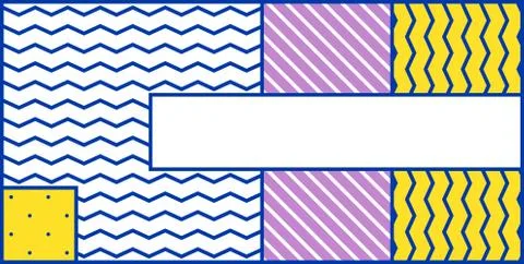 Colorful trend geometric pattern Stock Illustration