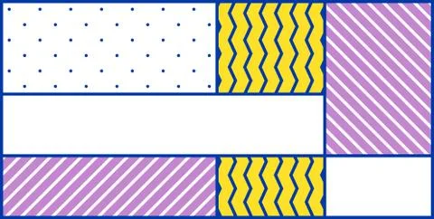 Colorful trend geometric pattern Stock Illustration