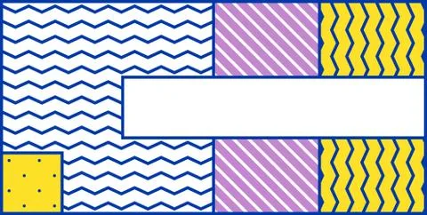 Colorful trend geometric pattern 库存插图