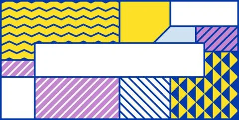 Colorful trend geometric pattern Stock Illustration