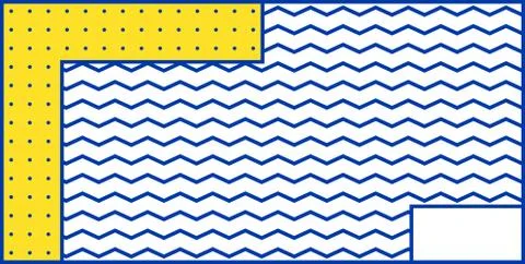 Colorful trend geometric pattern Stock Illustration