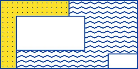 Colorful trend geometric pattern Stock Illustration