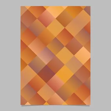Colorful trendy square pattern flyer template background イラスト素材