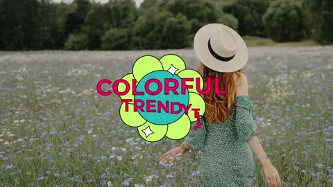 Colorful Trendy Titles for After Effects After Effects stock