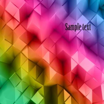 Colorful triangle abstract. Vector background Stock Illustration