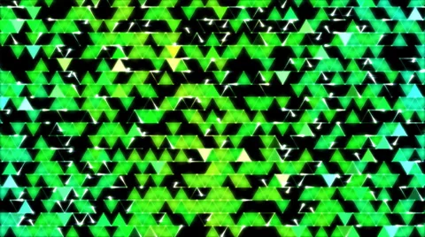 Colorful Triangle Background Animation Green Video stock 36296504