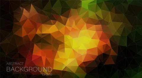 Colorful triangle geometric background Stock Illustration