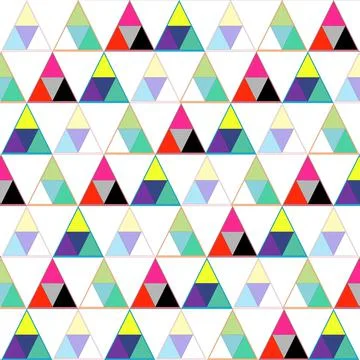 Colorful triangle geometric pattern Stock-Illustration