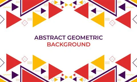 Colorful triangle geometric shape background Illustrazione stock