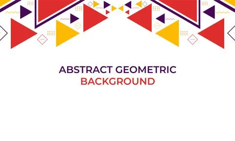 Colorful triangle geometric shape background Stock Illustration