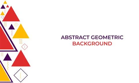 Colorful triangle geometric shape background Stock Illustration