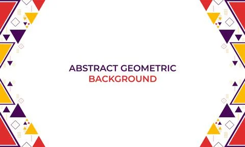 Colorful triangle geometric shape background Stock Illustration