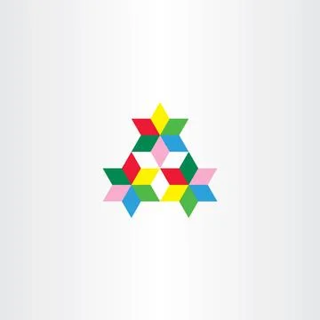 Colorful triangle geometric vector design element Stock Illustration