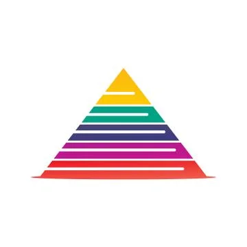 Colorful triangle illustration Stock Illustration