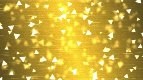 Colorful Triangle Motion Particle Background Animation - Loop Golden Stock Footage 71831651