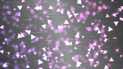 Colorful Triangle Motion Particle Background Animation - Loop Rainbow Stock Footage 71831741