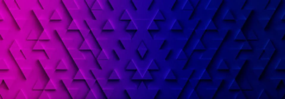 Colorful triangle pattern backdrop background. 3D rendering. Illustrazione stock