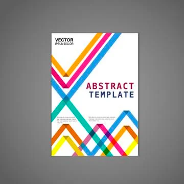 Colorful triangle pattern background poster Illustrazione stock