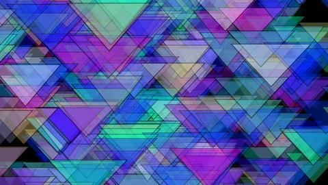 Colorful triangle pattern creates a modern, dynamic backdrop with shades of Stock Illustration