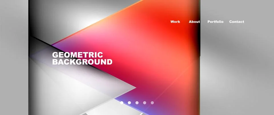 Colorful triangle pattern on a gray backdrop, resembling a geometric background Stock Illustration