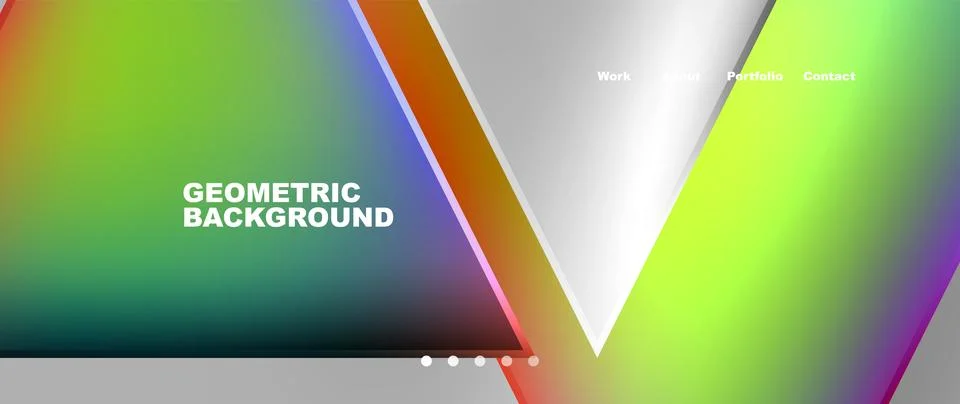 Colorful triangle pattern on gray background with tints and shades 스톡 일러스트