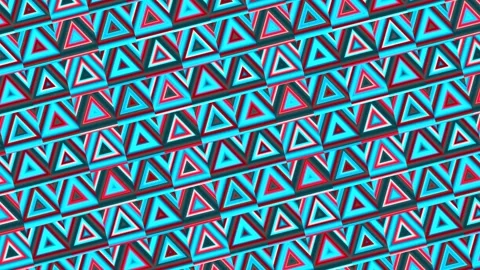 Colorful triangle pattern vj loop for live visuals and Stock Footage 340509682