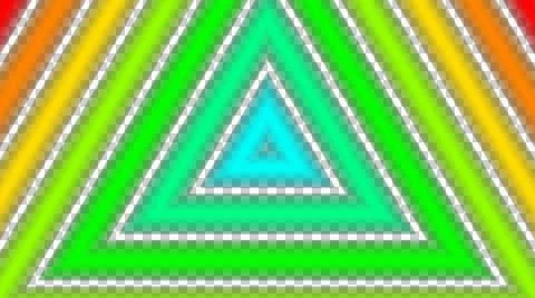 Colorful triangle pipe with alpha  Stock Footage 46035027