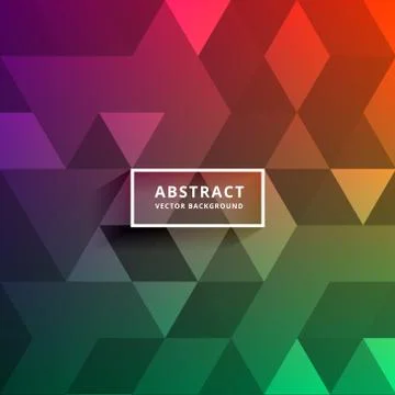 Colorful triangle shapes pattern design background 스톡 일러스트