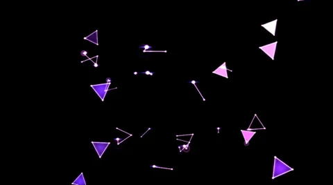 Colorful Triangles Animation, Purple Stock Footage 34372155