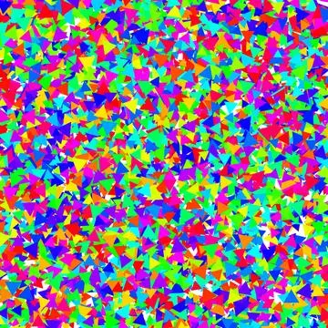 Colorful triangles arranged randomly with each rotated differently ideal as.. 写真素材