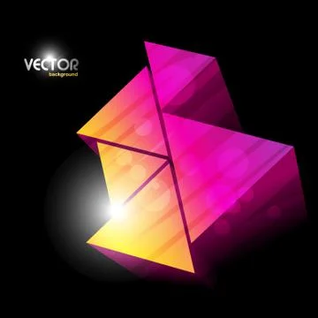 Colorful triangles design Stock Illustration