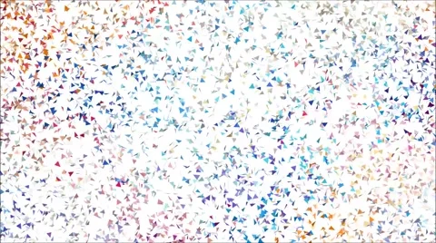 Colorful triangles explosion. Stock Footage 47063485