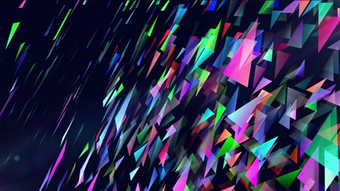 Colorful Triangles Loop Stock Footage 154243828