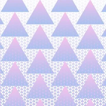 Colorful triangles pattern background with halftone vector Illustrazione stock