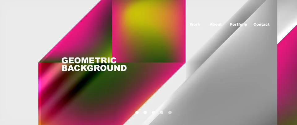 Colorful triangles pattern on white background, geometric and vibrant 스톡 일러스트